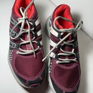 Salomon Women's Athletic Shoes - Red and Black